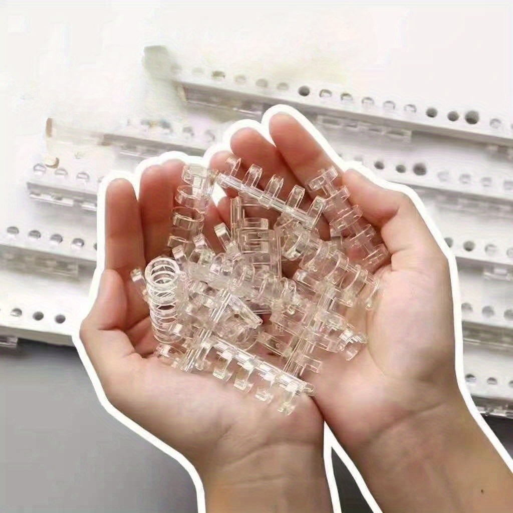 Binding Comb Plastic - 10Pcs 5-Ring Binding Spines Snap Split