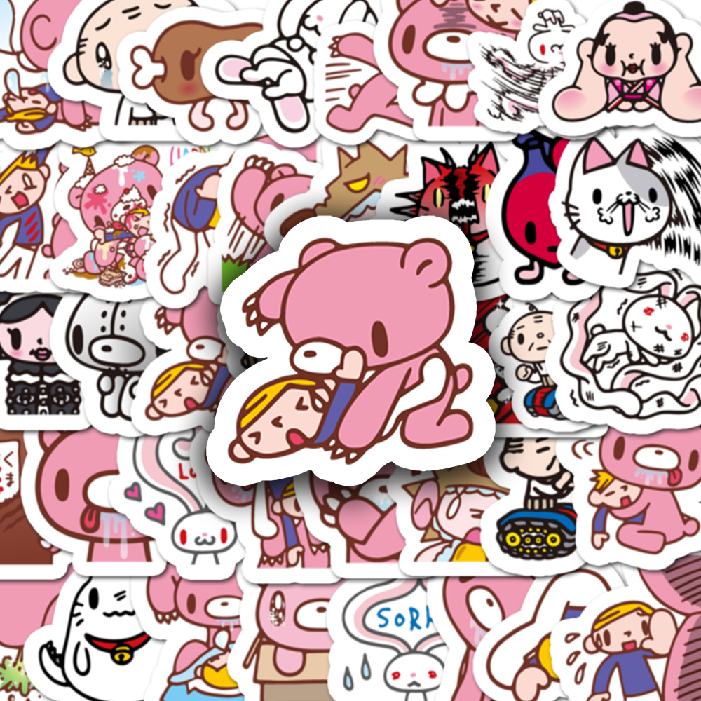 Memo Pad Sticky - 40pcs Cartoon Gloomy Bear & CHAX