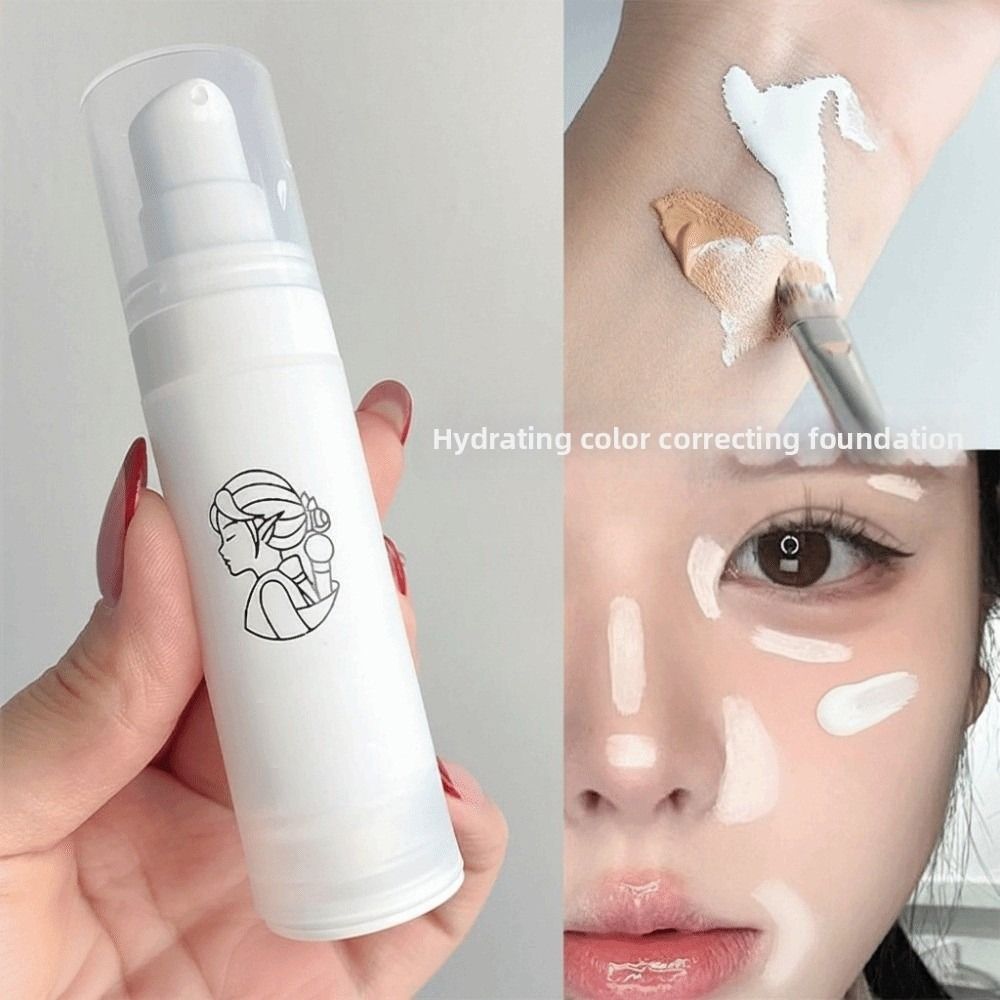 Correction Fluid White - Natural Finish White Liquid Foundation Buildable