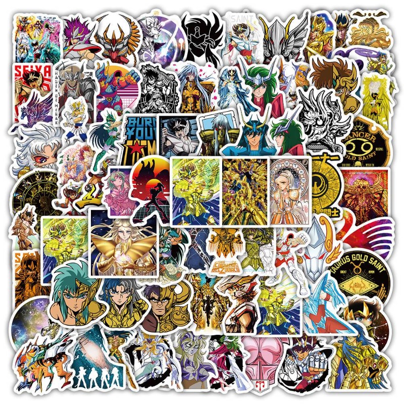 Stationery Office - 101Pcs Saint Seiya Anime Stickers Cartoon