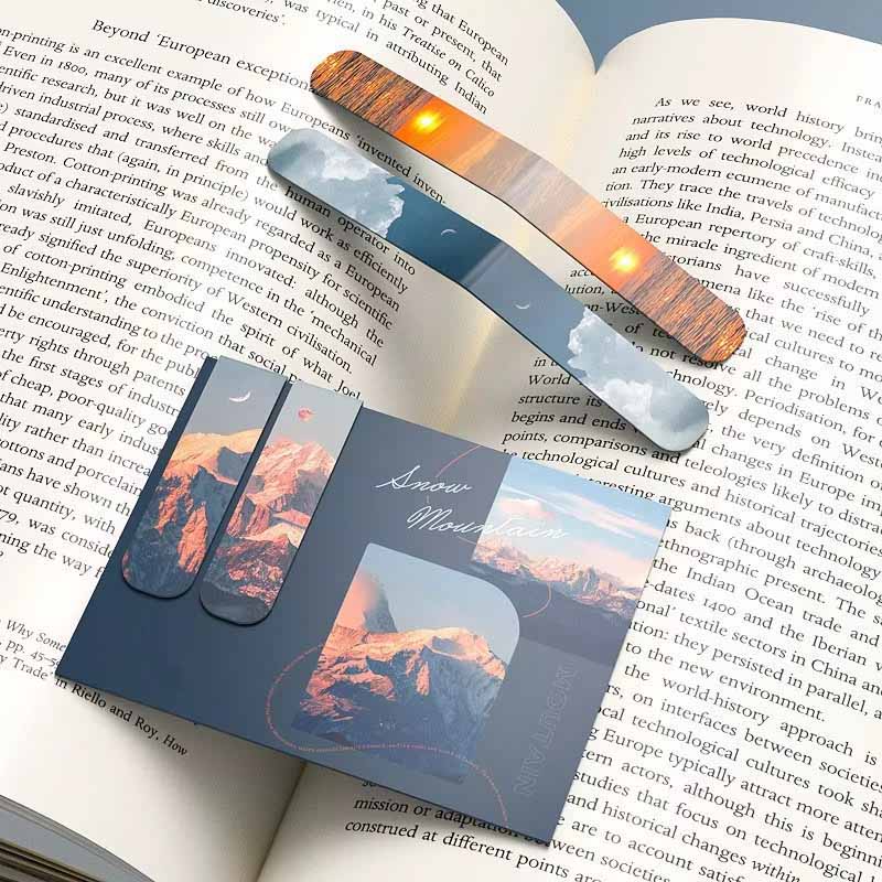 Bookmark Magnetic Clip - 2Pcs Landscape Themed Magnetic Bookmarks Magnet