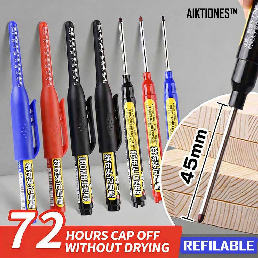 Whiteboard Marker Set - Deep Hole Long Nib Head Marker
