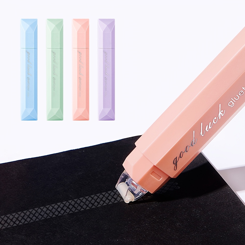 Glue Stick Pack - 4pcs Waterproof Glue Tape for Scrapbooking