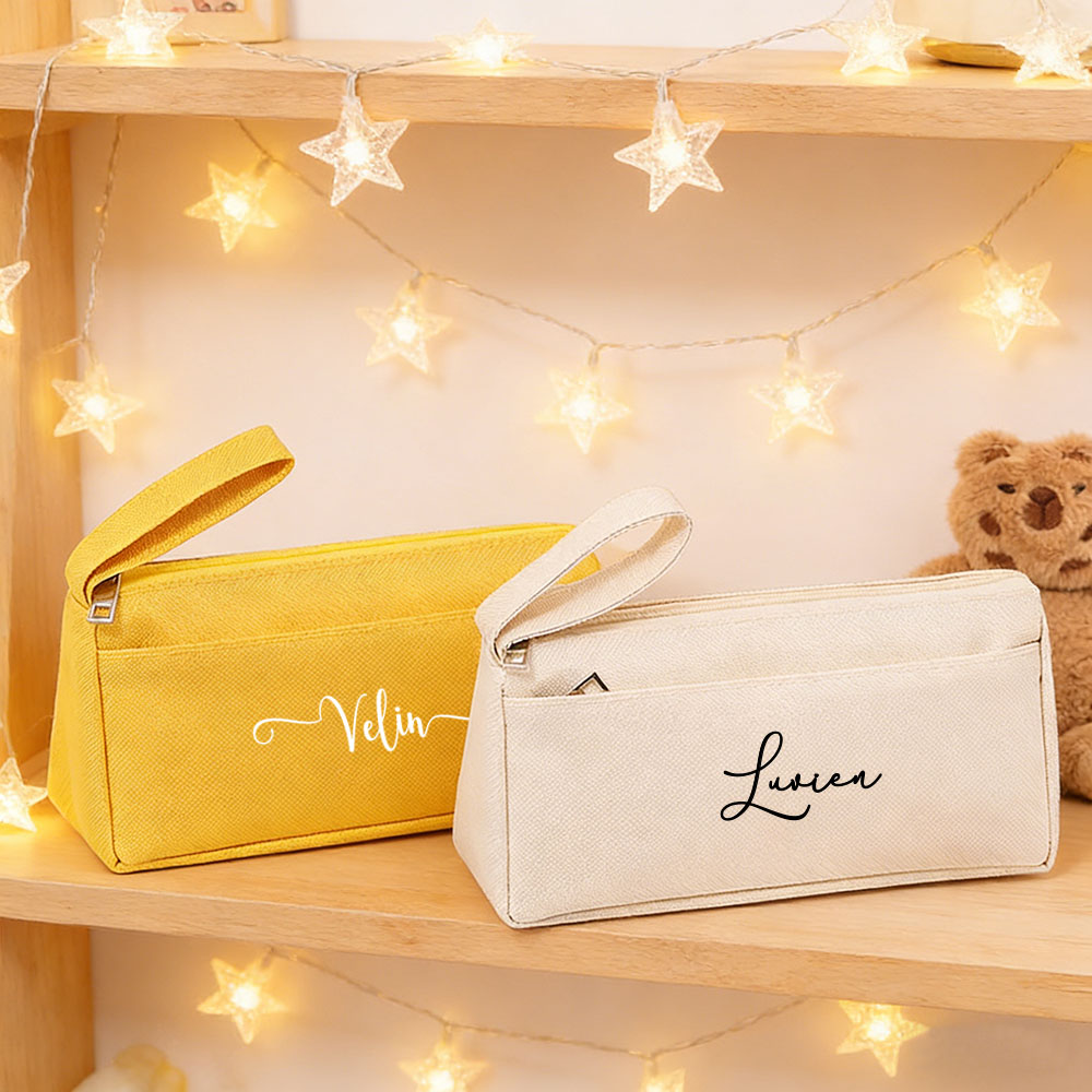 Stationery Supply - Personalized double-layer pencil bag,large-capacity customized,simple pencil