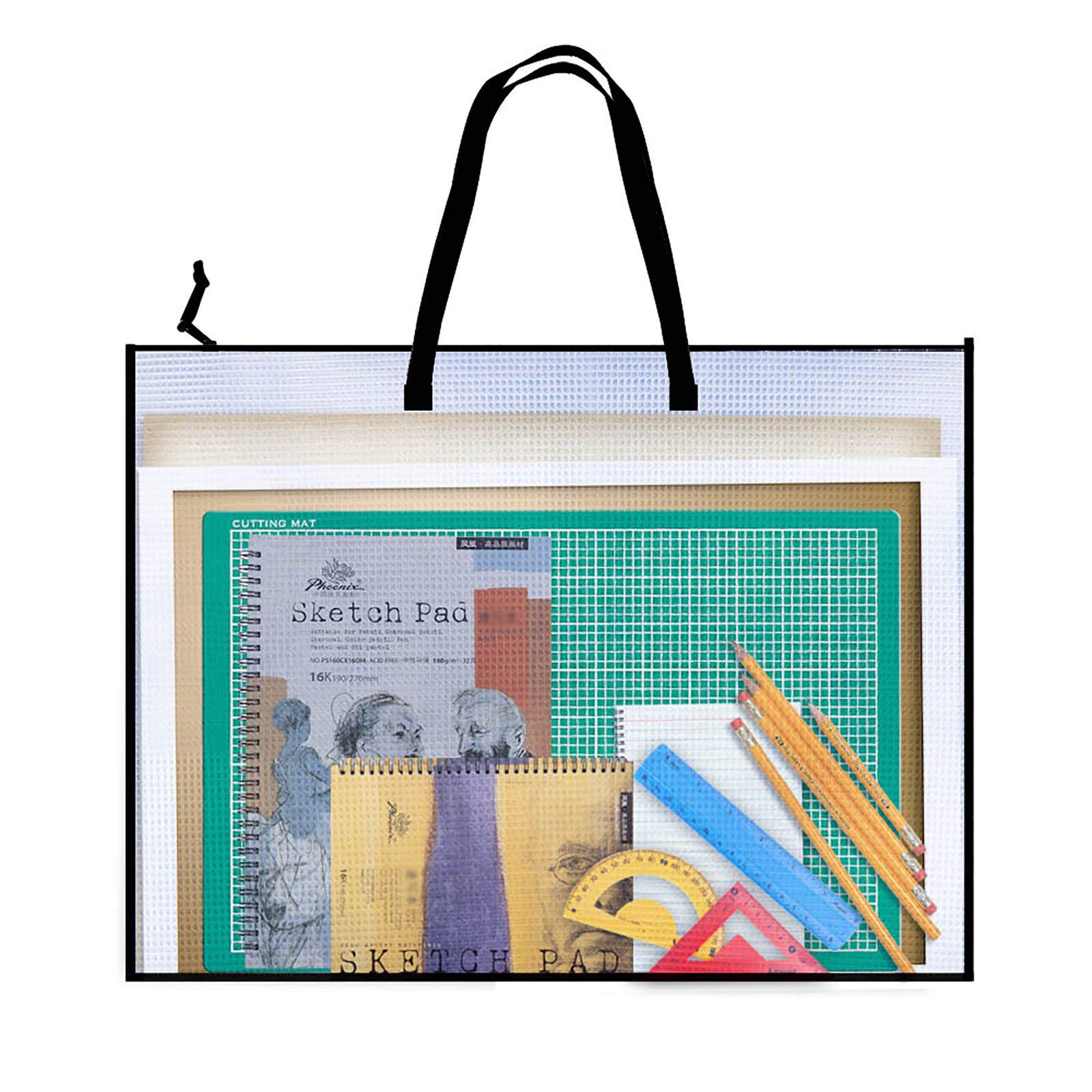 Office Stationery And Supply - Transparent File Bag Large-Capacity Drawing Board