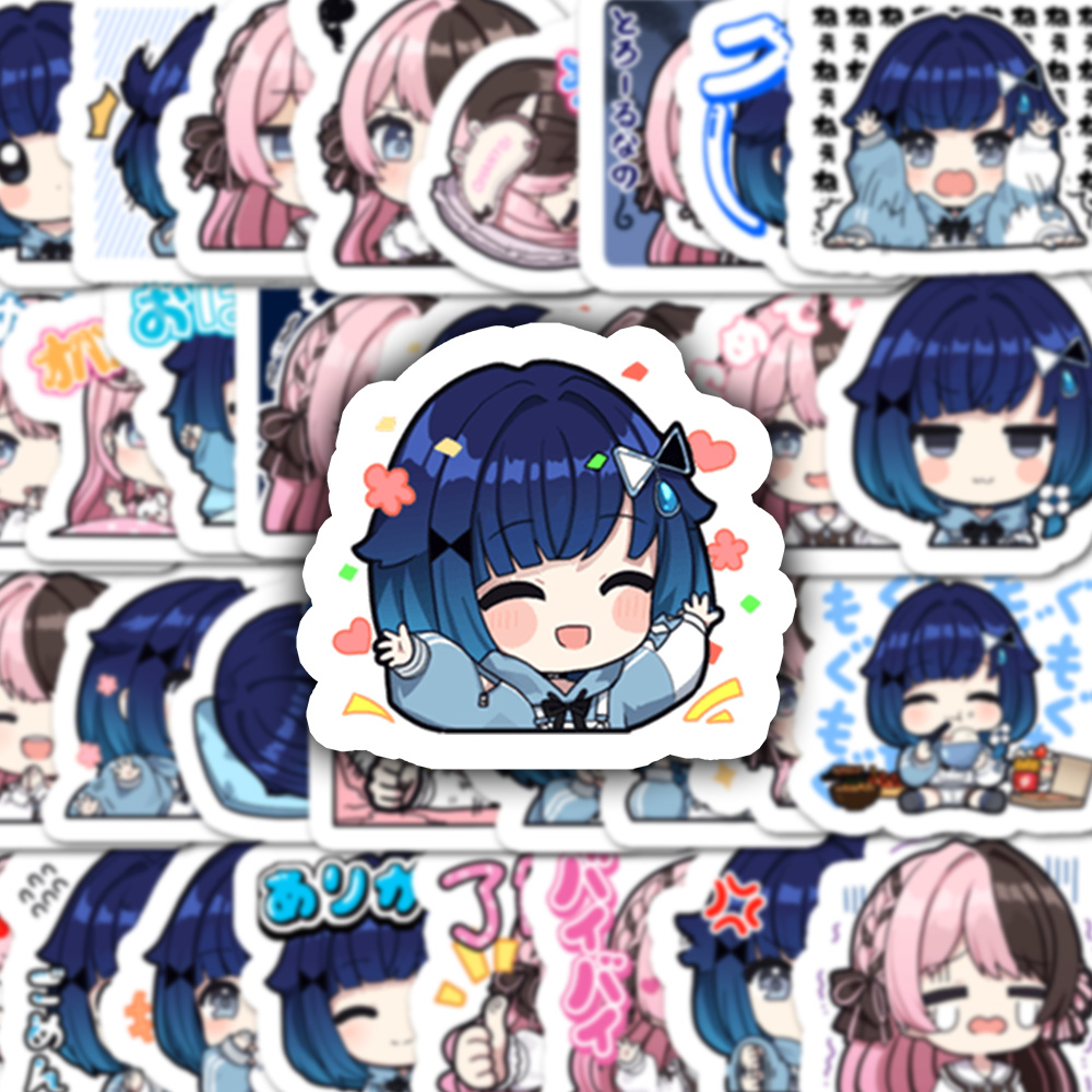 Memo Pad Sticky - 32pcs Cute Tsumugi Kokage And Tachibana
