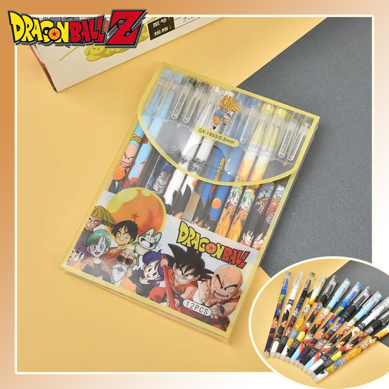 Office Supply Office Stationery Items - 12PCS/Set Dragon Ball Gel Pen Anime
