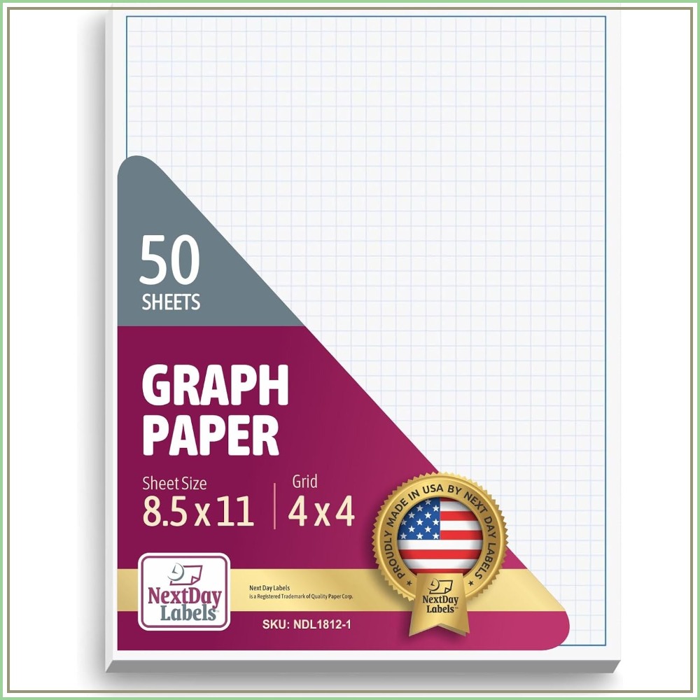 Graph Paper Pad - Blueprint Graph Paper Pad 8.5x11, Quadrille