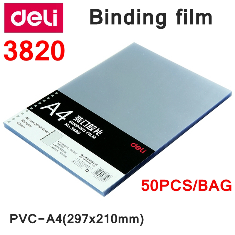 Binding Comb Plastic - 50PCS Deli 3820 A4 PVC Comb