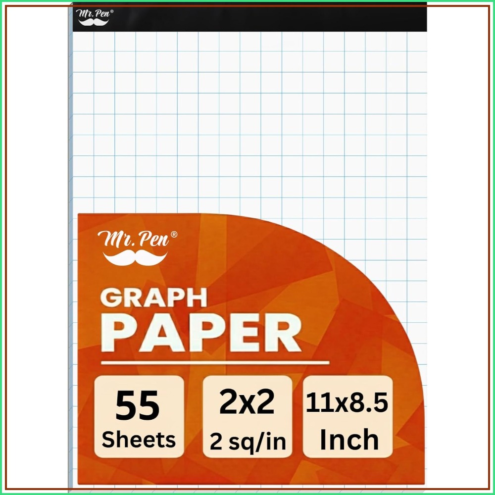 Graph Paper Pad - Graph Paper Pad, 8.5x11 Inches, 2x2