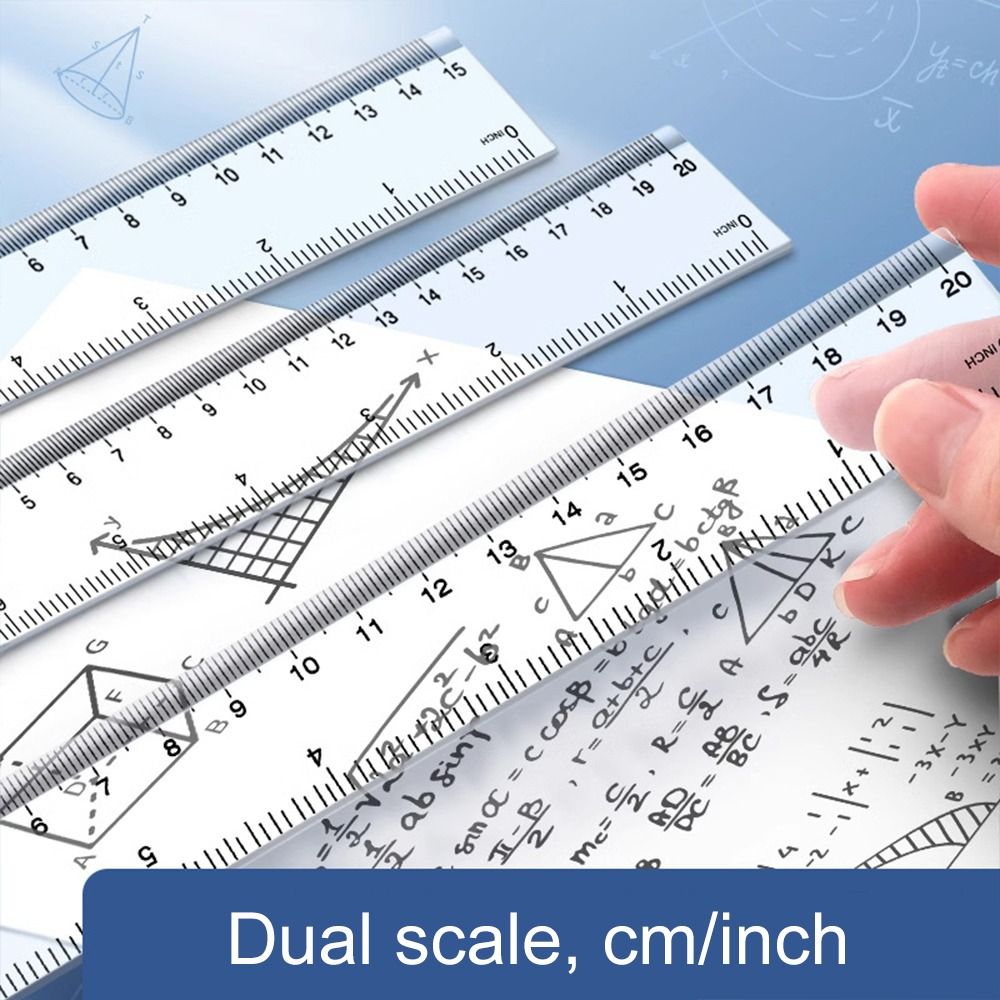 Desk Accessories 15cm 20cm 30c - Ruler Set Transparent review and price