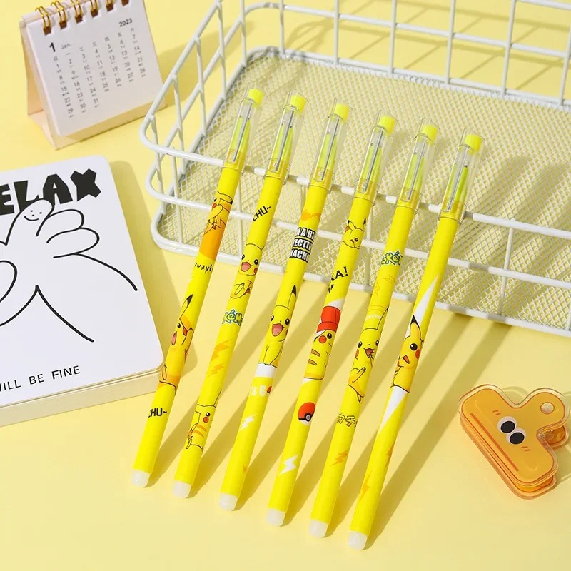 12Pcs Pokemon Pikachu Erasable - Office Supply Office Stationery Items review and price