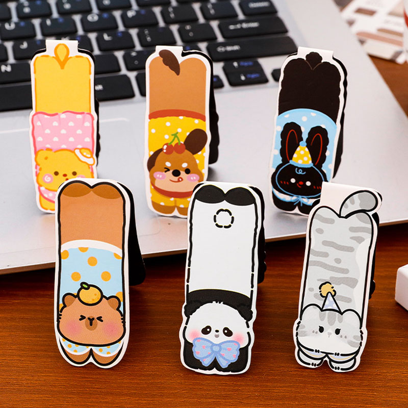 6pcs Kawaii Cute Animal Magnet - Bookmark Magnetic Clip review and price