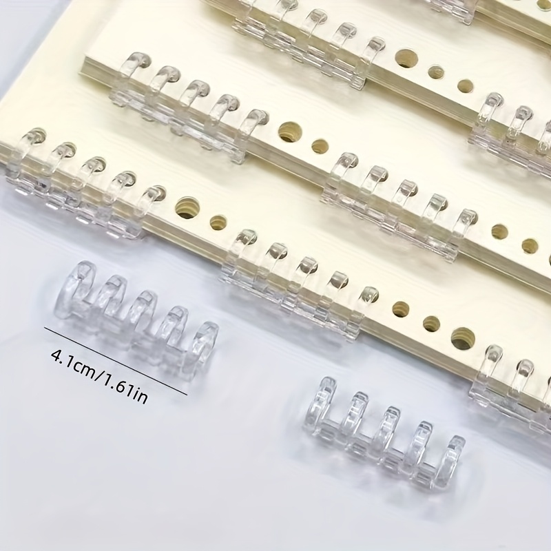 10Pcs 5-Ring Binding Spines Sn - Binding Comb Plastic review and price