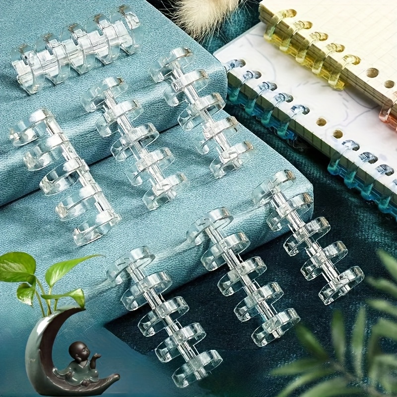 10Pcs 5-Ring Binding Spines Sn - Binding Comb Plastic review and price