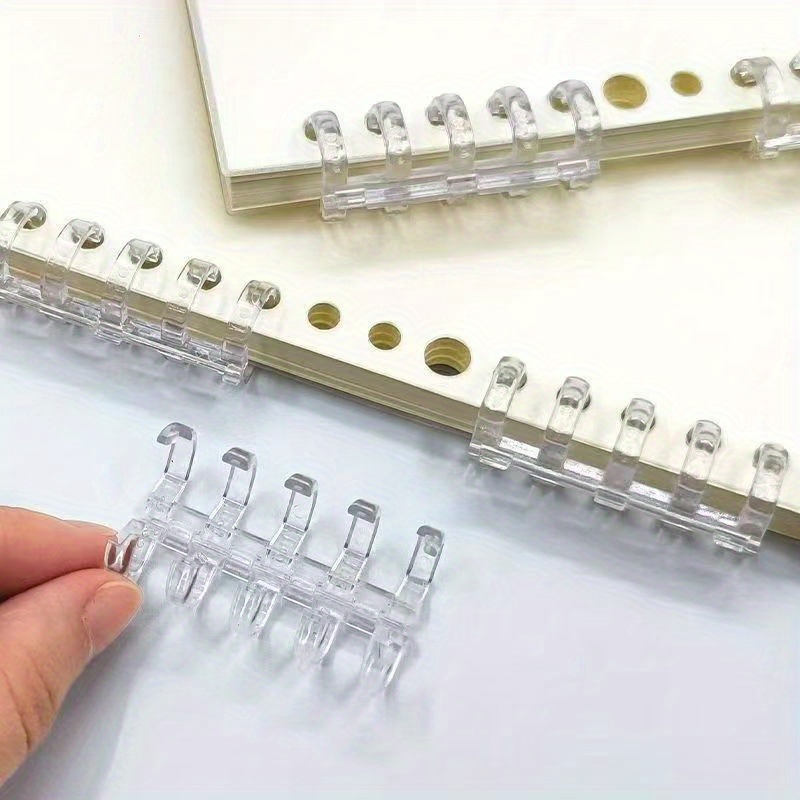 10Pcs 5-Ring Binding Spines Sn - Binding Comb Plastic review and price