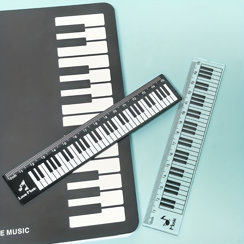 2Pcs/Set 15cm Piano Keyboard P - Ruler Set Transparent review and price