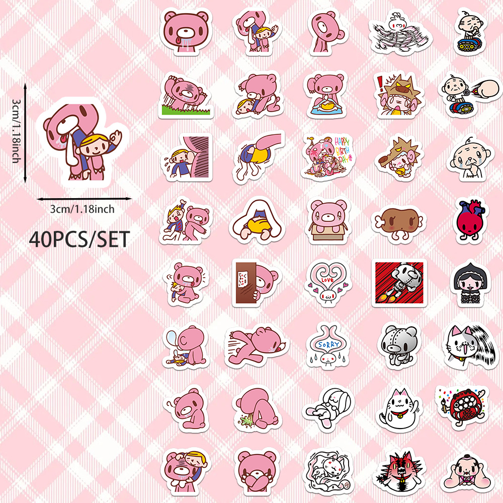 40pcs Cartoon Gloomy Bear & CH - Memo Pad Sticky review and price