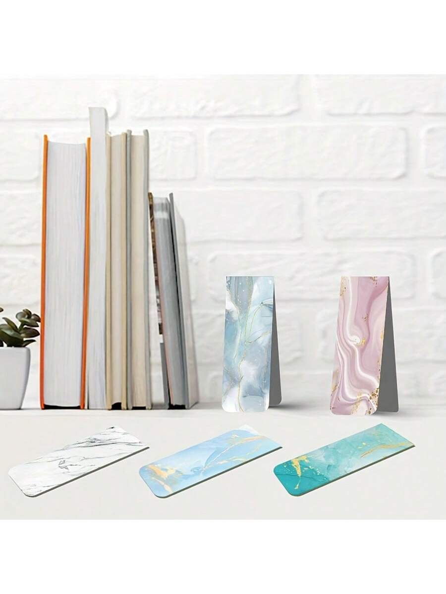 10pcs Assorted Marble Design M - Bookmark Magnetic Clip review and price