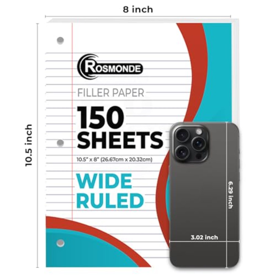 Loose Leaf Paper, 450 Sheets,, - Paper Punch 3 Hole review and price