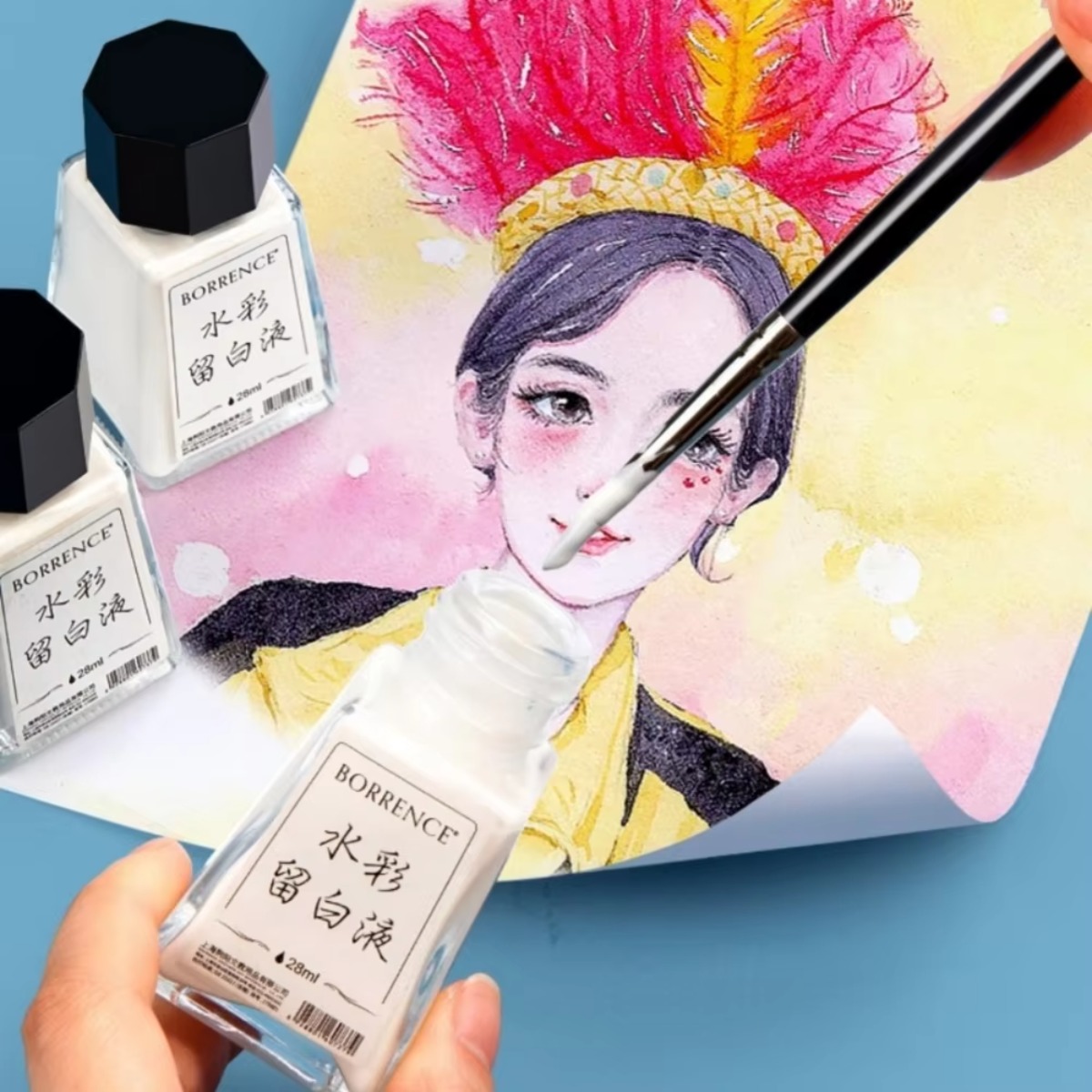 Borrence 28ml Watercolor Maski - Correction Fluid White review and price