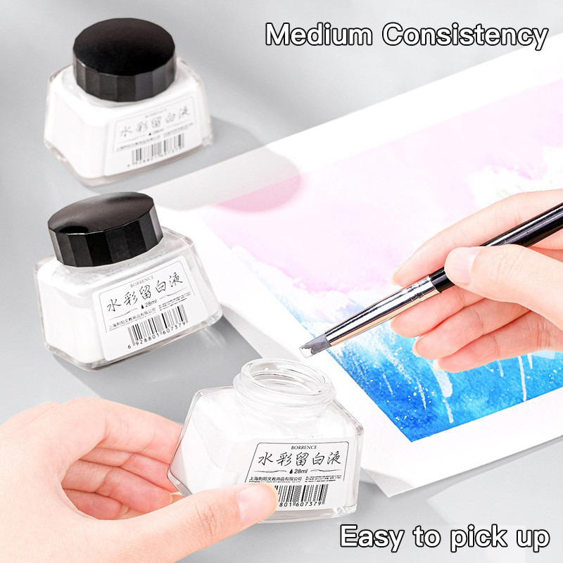 Borrence 28ml Watercolor Maski - Correction Fluid White review and price