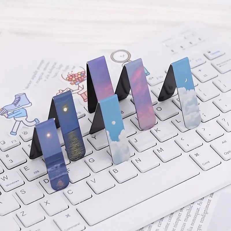 2Pcs Landscape Themed Magnetic - Bookmark Magnetic Clip review and price