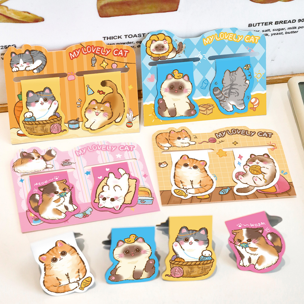 2Pcs/Set Cute Cat Magnetic Boo - Bookmark Magnetic Clip review and price