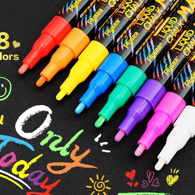 8 pcs Liquid Chalk Markers-Was - Whiteboard Marker Set review and price