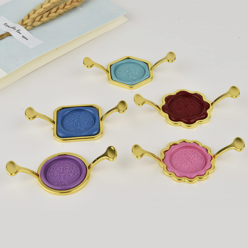 5-Pack Hexagon Square Metal Wa - Wax Seal Stamp Kit review and price