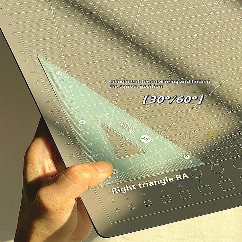 4PCS/Set 15CM Jelly Ruler Set  - Ruler Set Transparent review and price