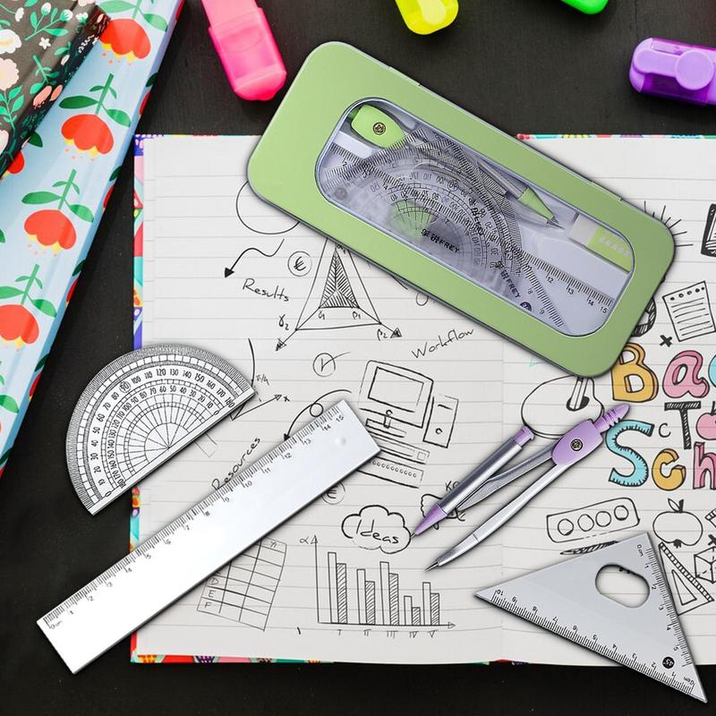 Protractor And Compass Set Mat - Compass Geometry Set review and price