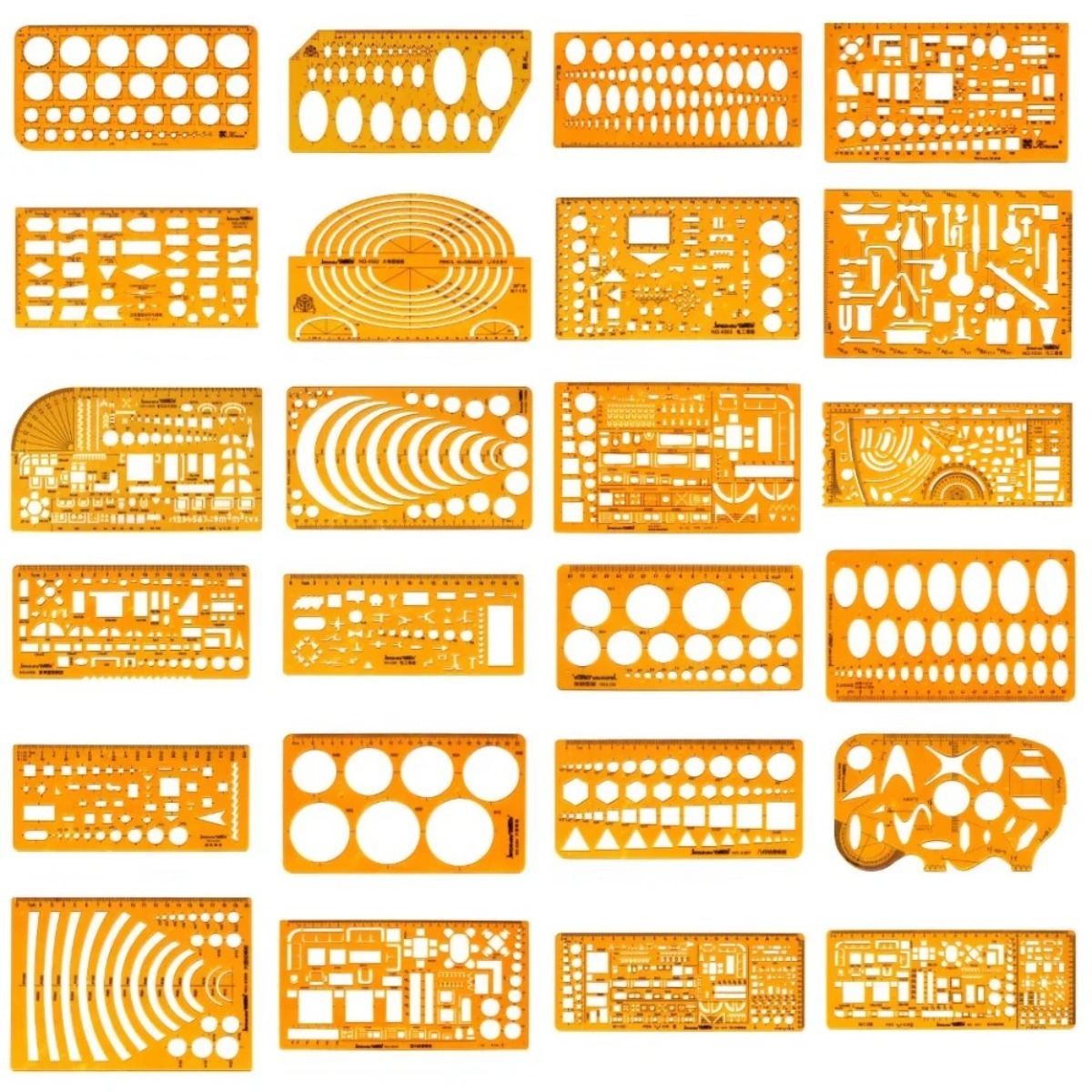 Geometric Drawing Template Set - Ruler Set Transparent review and price