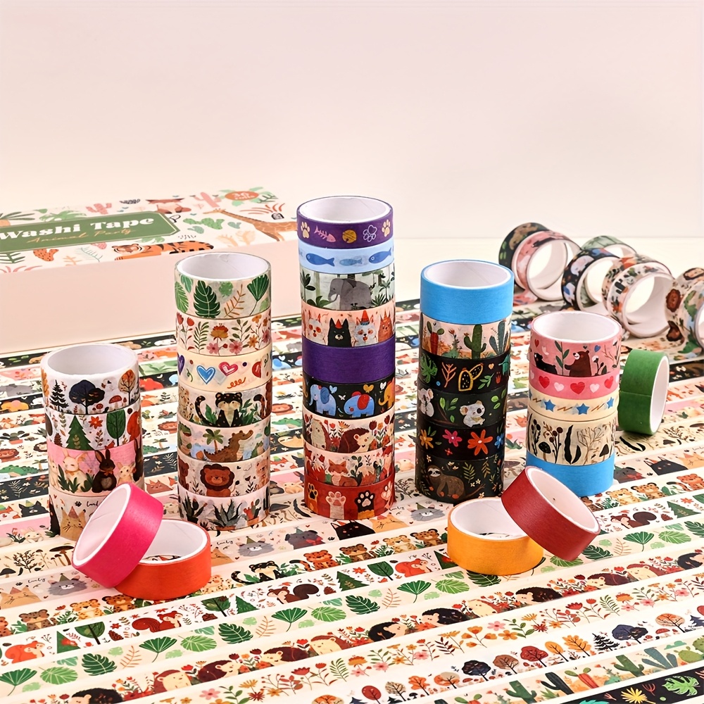 36 Rolls Vintage Animal Party  - Washi Tape Set review and price