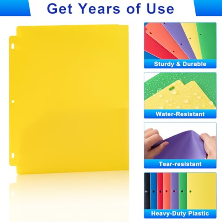 Plastic 3 Hole Punch Folders w - Binding Comb Plastic review and price