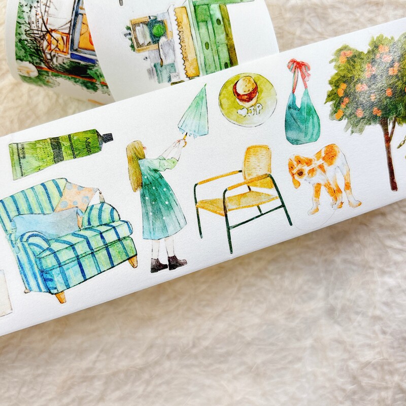 DingDing Studio Vintage Green  - Washi Tape Set review and price