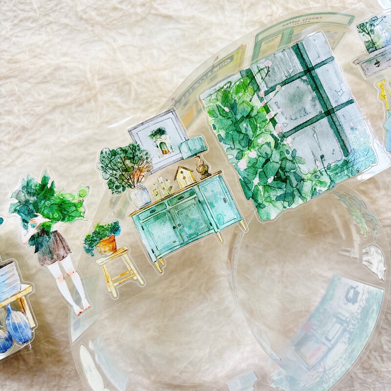 DingDing Studio Vintage Green  - Washi Tape Set review and price