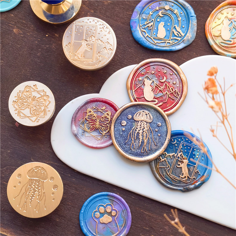 Jellyfish Starfish Butterfly C - Wax Seal Stamp Kit review and price