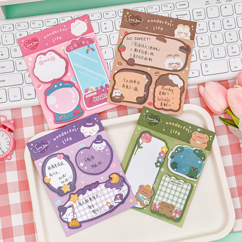 1 Piece Cartoon Adhesive Cute  - Office Supply Office Stationery Items review and price