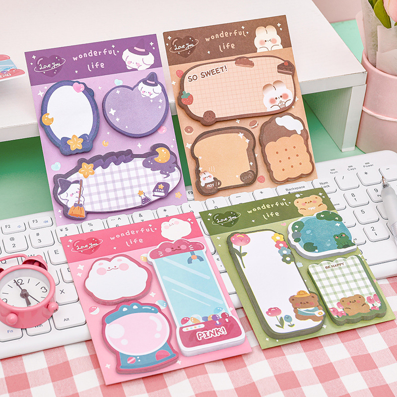1 Piece Cartoon Adhesive Cute  - Office Supply Office Stationery Items review and price