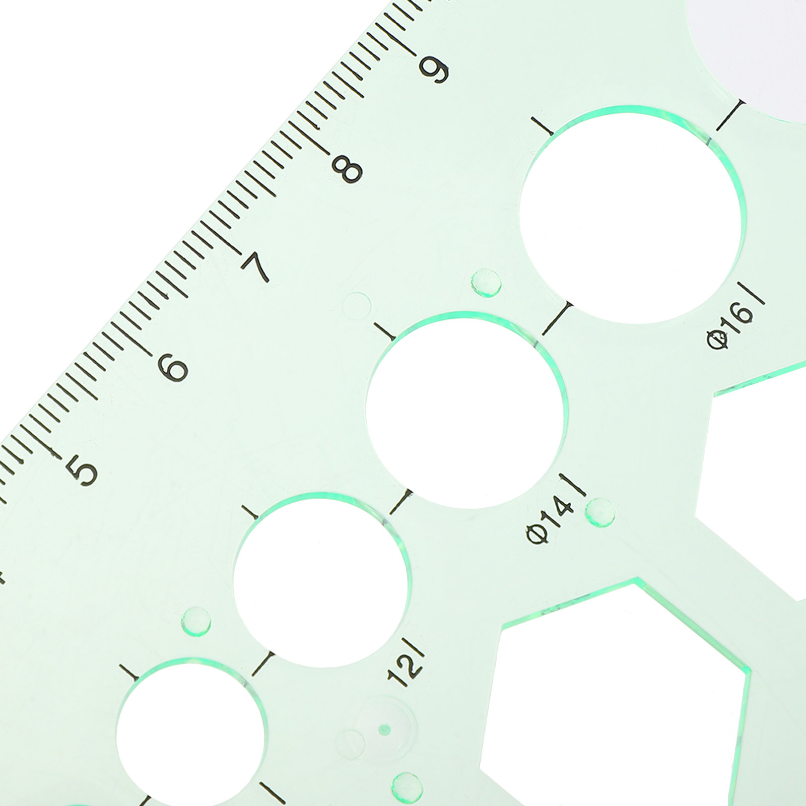 2Pcs Transparent Drawing Templ - Ruler Set Transparent review and price