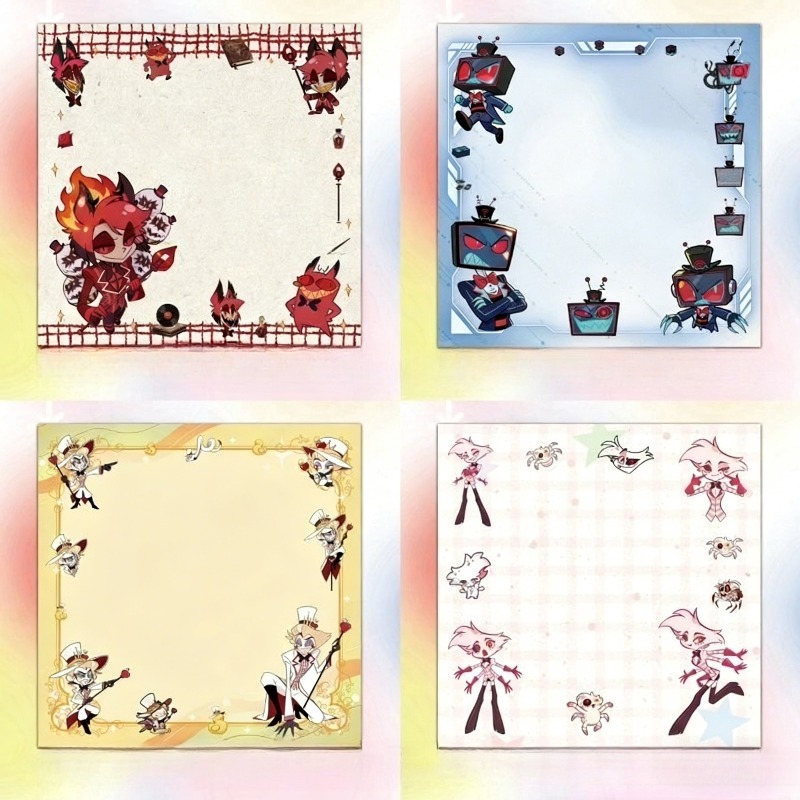 4Pcs Hazbin Hotel Zestial & Al - Stationery Office review and price