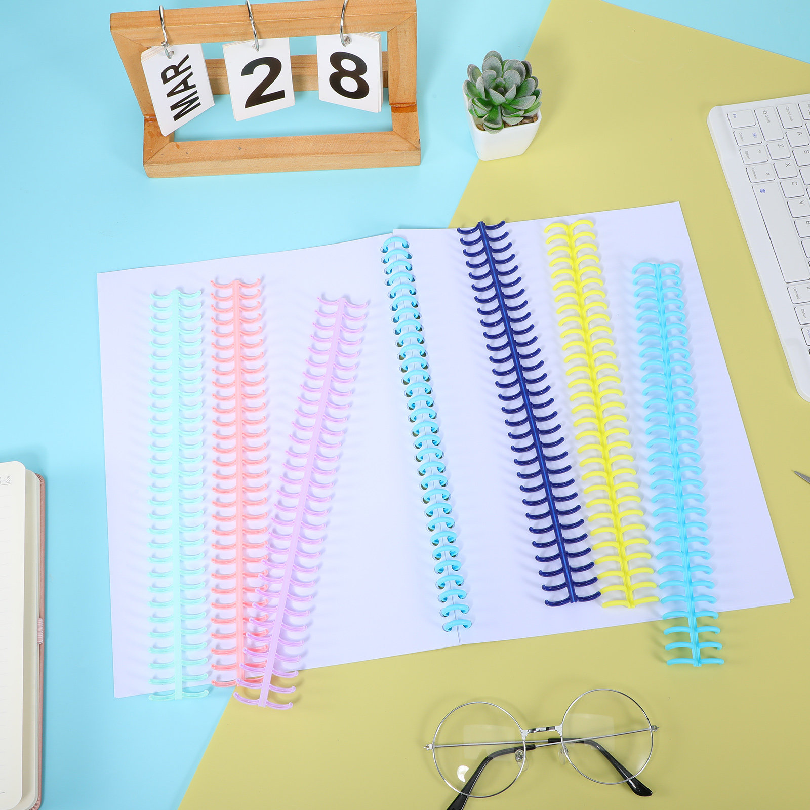 12Pcs Binding Spines Plastic C - Binding Comb Plastic review and price
