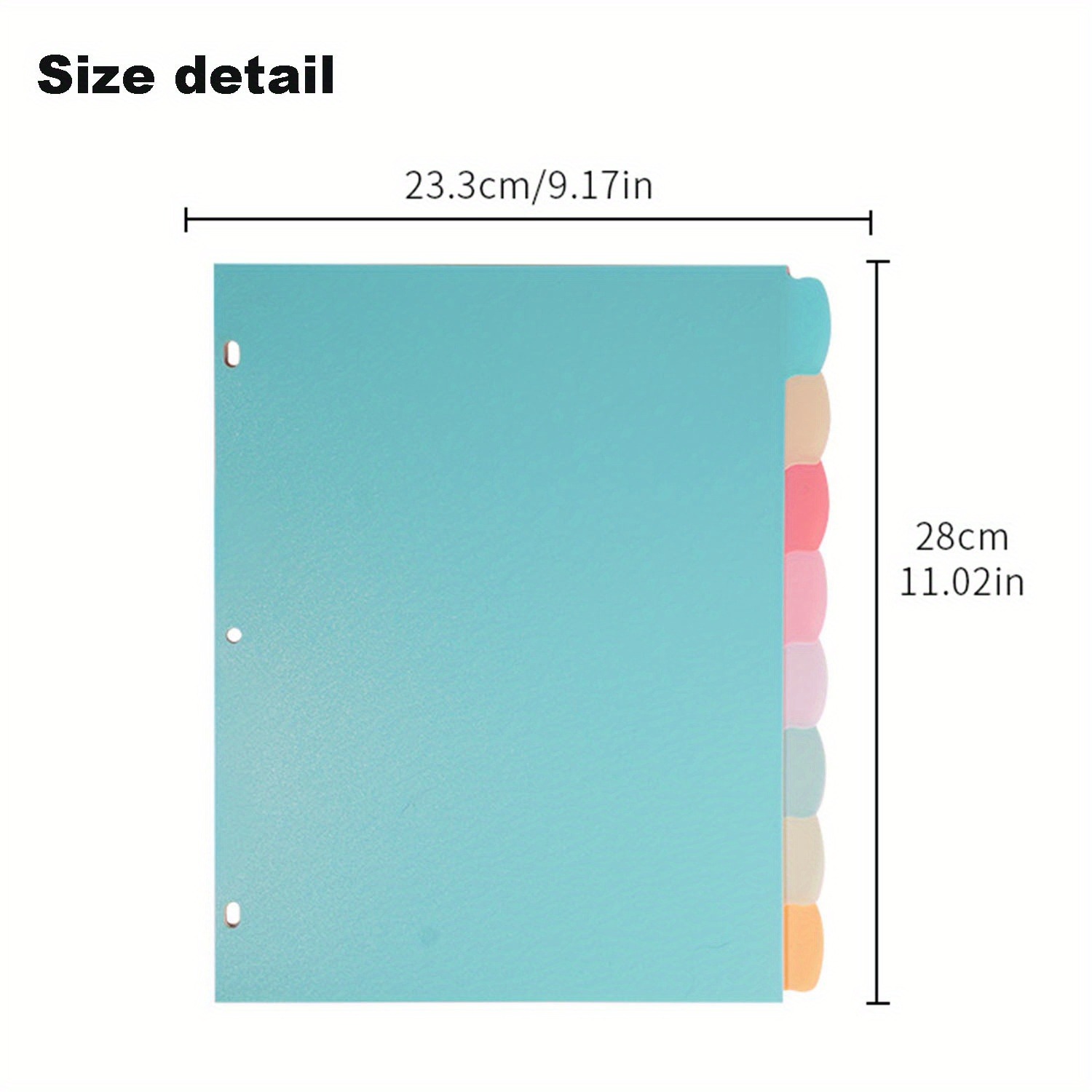 8 Tab Binder Dividers for 3 Ri - Paper Punch 3 Hole review and price