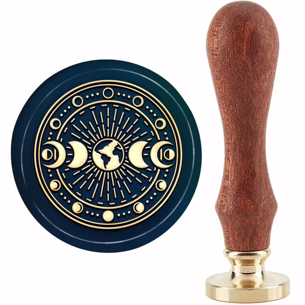 1PC  Moon Phase Wax Seal Stamp - Wax Seal Stamp Kit review and price