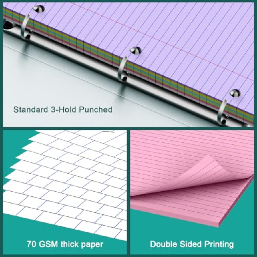 Note Pads 8 X 10.5 Loose Leaf  - Paper Punch 3 Hole review and price