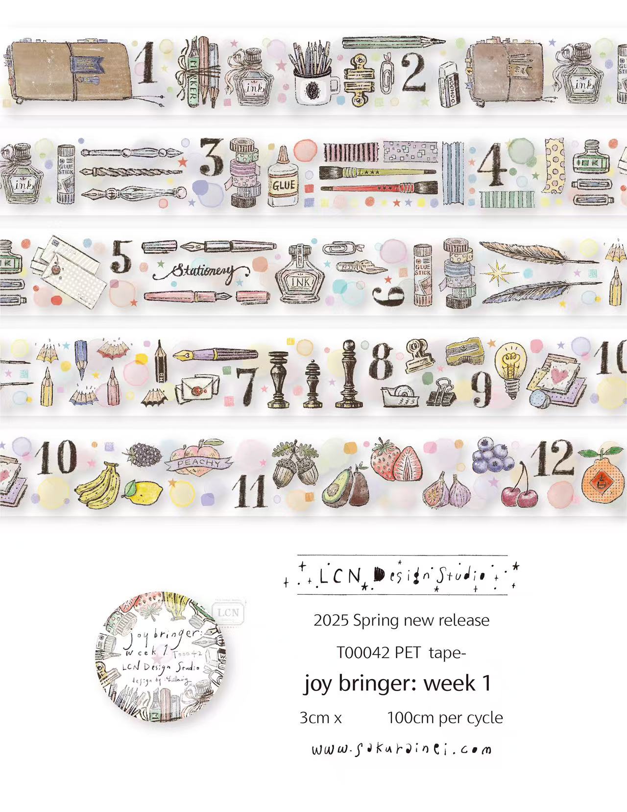 1 Loop LCN Vintage Sticker Clu - Washi Tape Set review and price