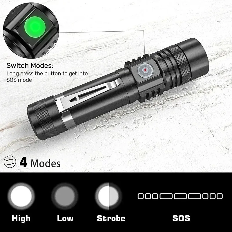 T6 LED Rechargeable Flashlight - Stationery Supply review and price