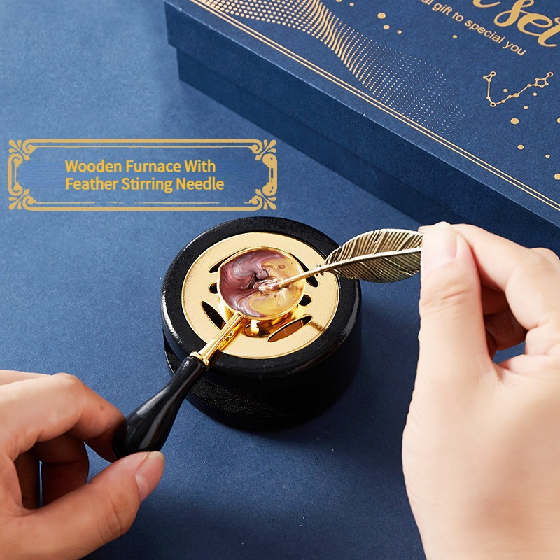 Starry Fire Lacquer Stamp Set  - Wax Seal Stamp Kit review and price