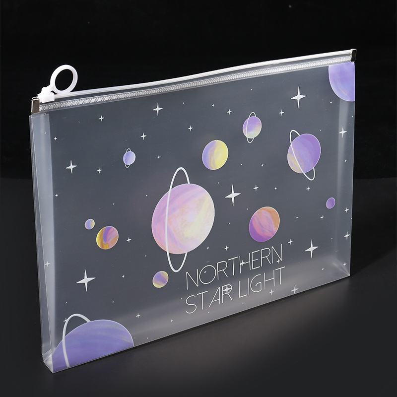 4/12pcs A4 Space Zipper Folder - Office Stationery And Supply review and price